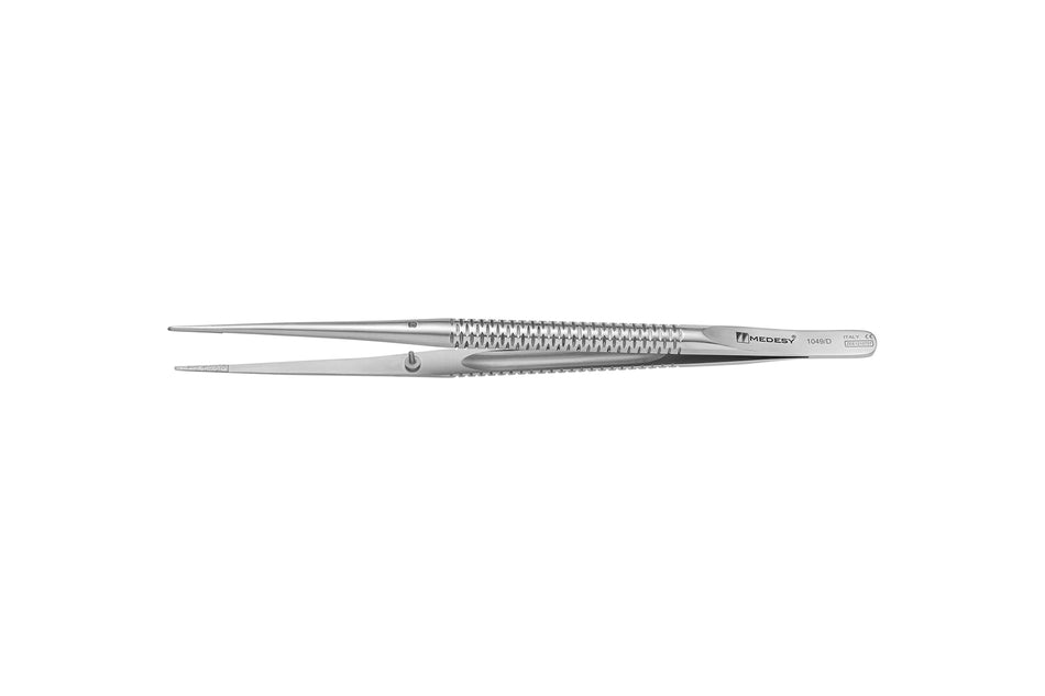 Tweezers anatomically straight with or without diamond coating, 18 cm