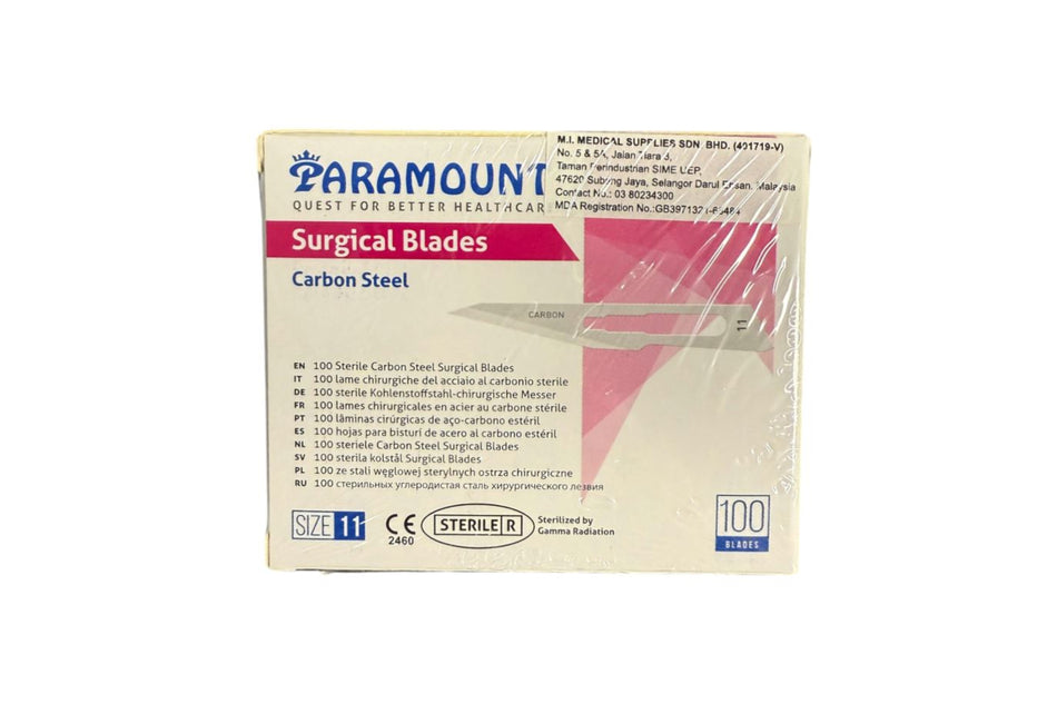 Scalpel blades no. 11, pack of 100 pcs