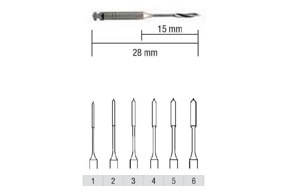 Peeso burs, pack of 6 pcs.