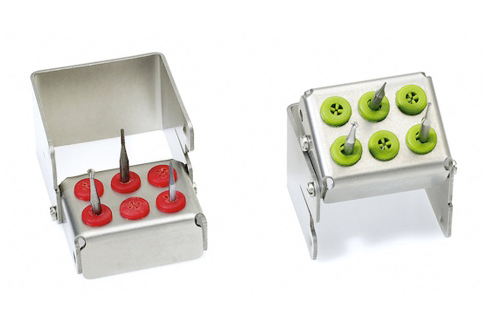 Burholder with silicone plug-ins, 6 (FG/CA)