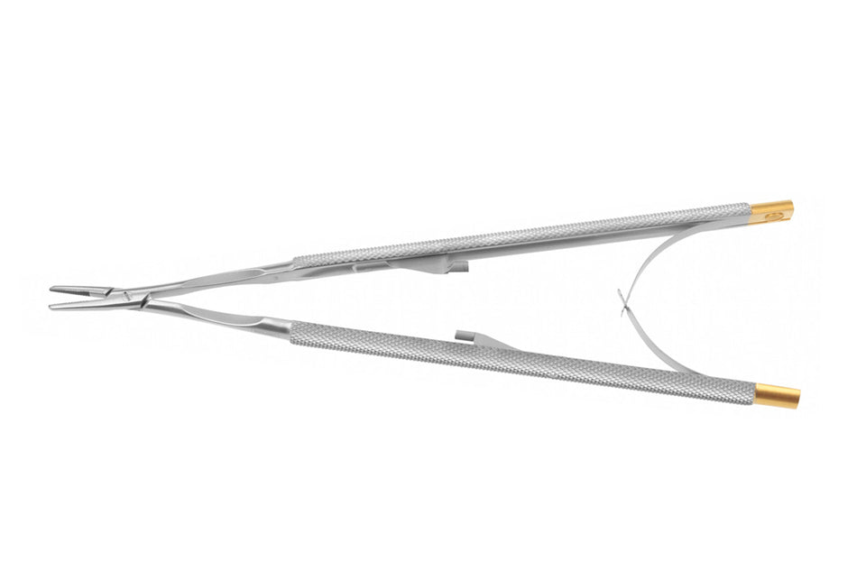 Micro needle holder straight 16 cm with HM jaws