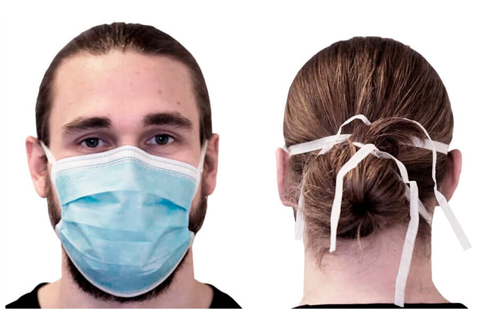 Sample, Premium face mask with ribbon