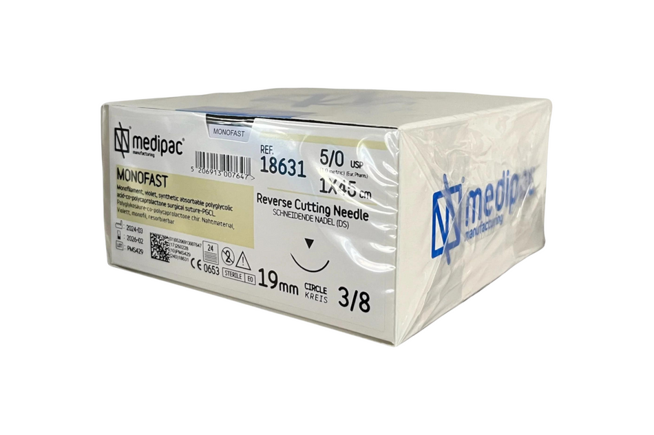 Monofast - Absorbable monofilament suture, violet, pack of 24 pcs