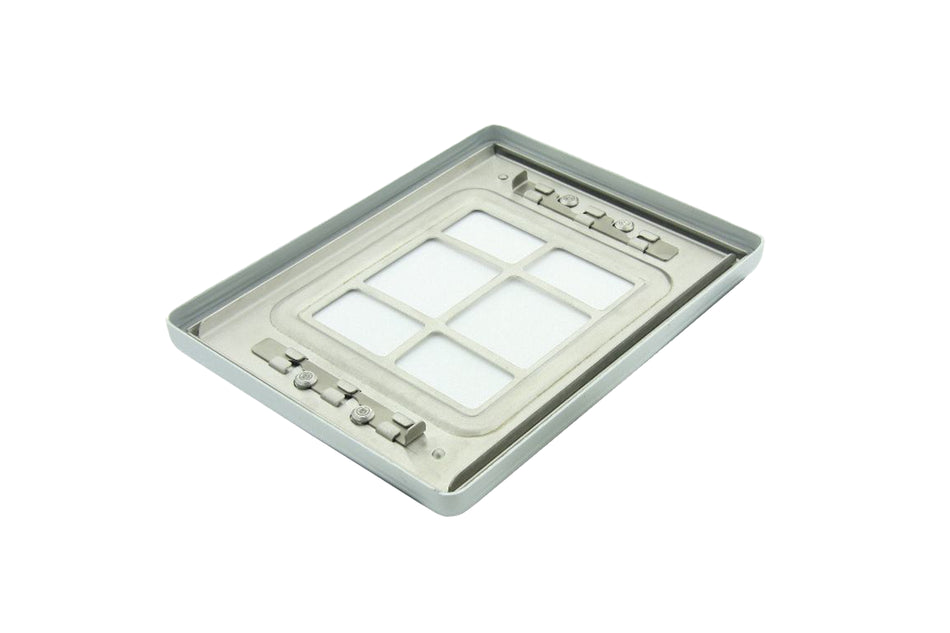 Teflon filter system for sterilization cassette, 2000 autoclave cycle.