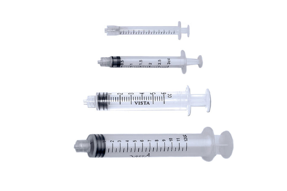 Non-sterile syringes with Luer Lock, pack of 100 pcs