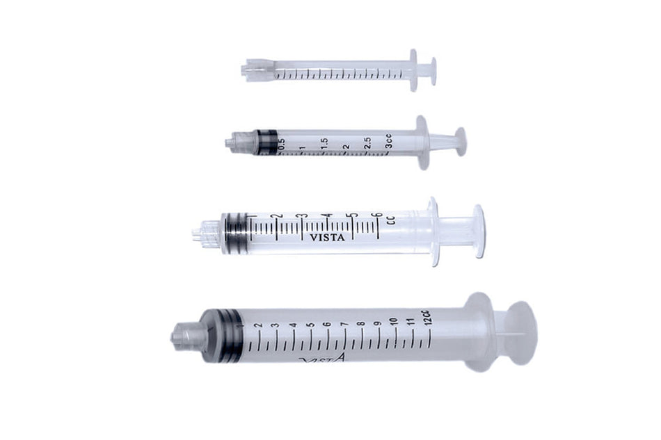 Sample, Non-sterile rinsing syringes with Luer Lock
