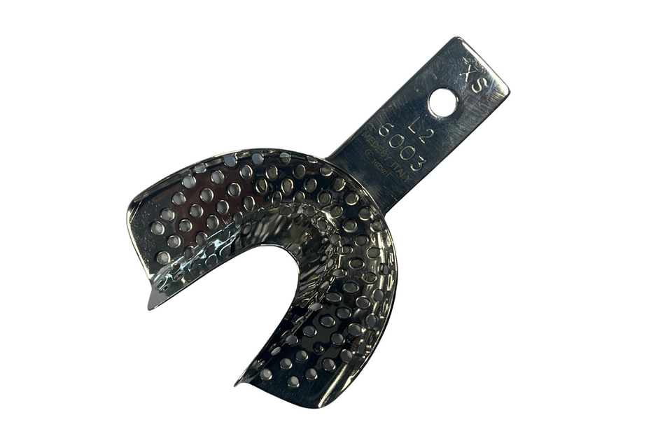 Impression tray without retention edge