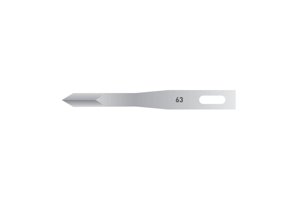 Micro scalpel blades no. 63, pack of 25 pcs