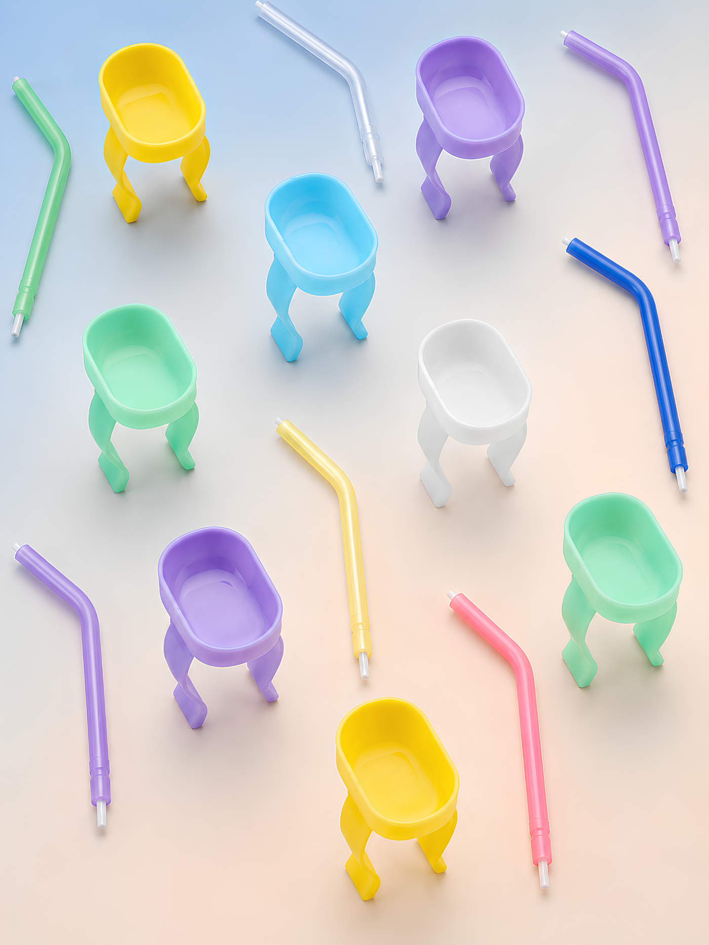 Syringe tips and prophy paste rings