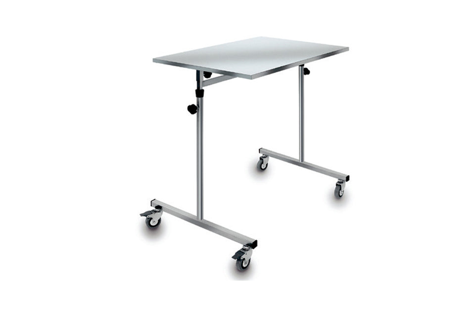 Bridge 'over the patient' trolley table