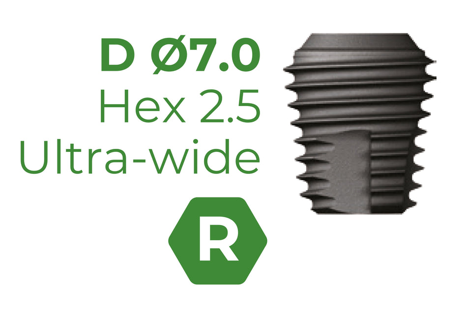 TSIII SA 7.0 mm Hex 2.5 Regular Ultra-Wide