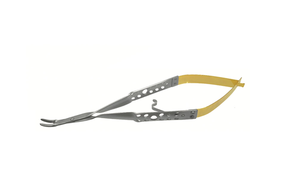 Micro needle holder Barraquer 18 cm straight Thumlok and TC jaws