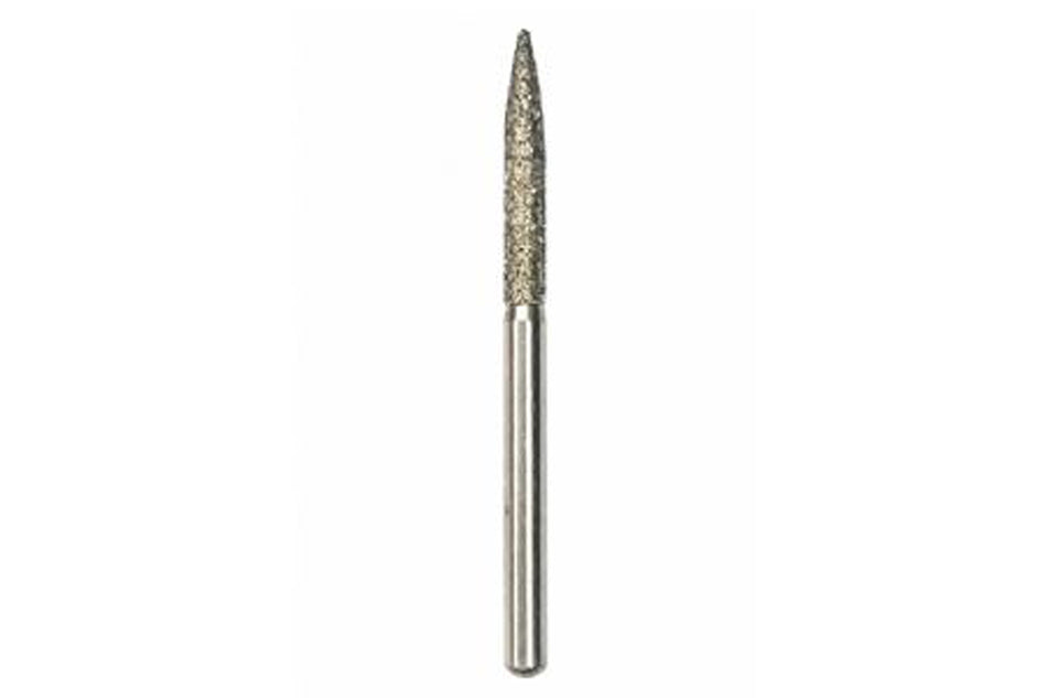 Flame-shaped diamond drill, pack of 5 pcs. (FG)