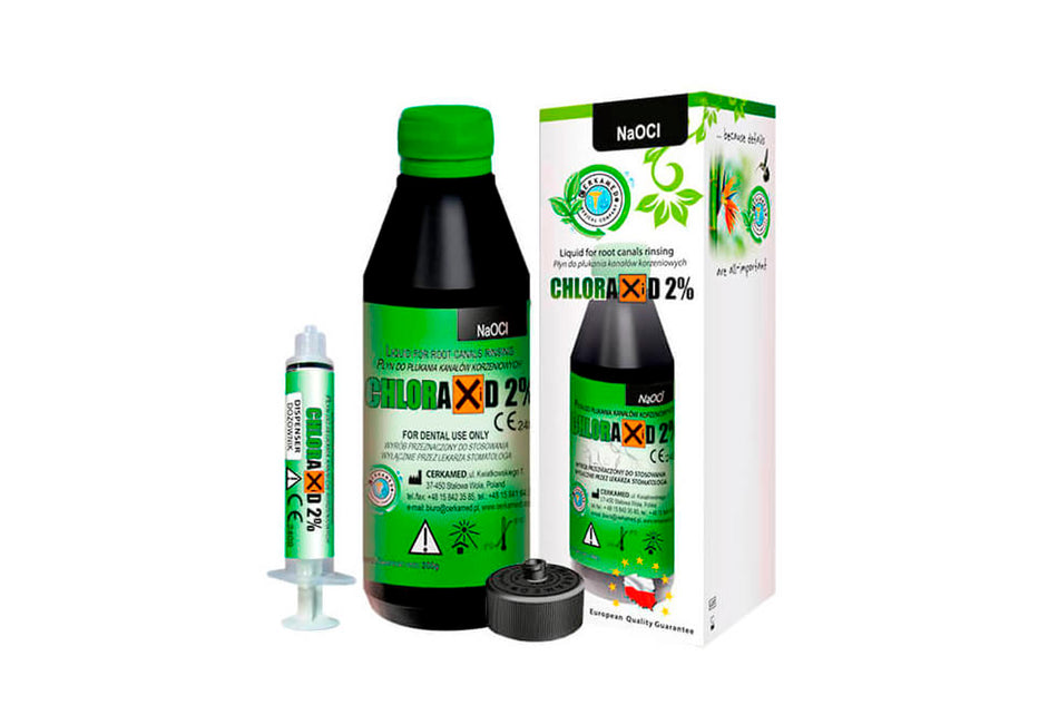 2% Sodium hypochlorite, bottle of 200 ml