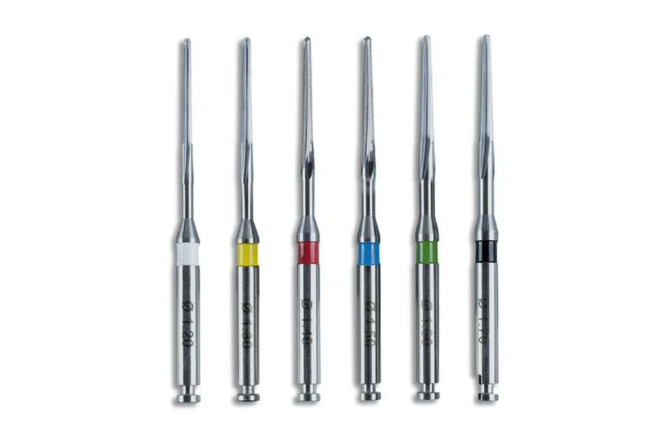 Dentoclic conical calibration drills, pack of 4.