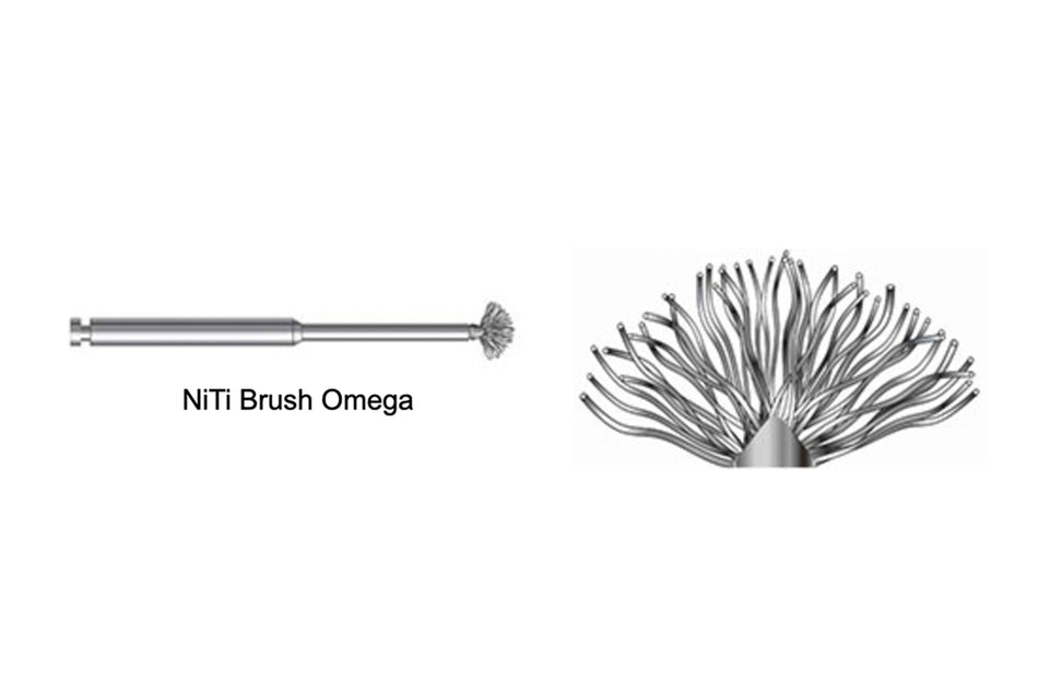 Titanium brush Omega, pack of 4