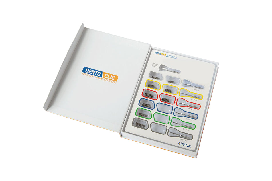 Dentoclic titanium pin, assortment with 75 pcs