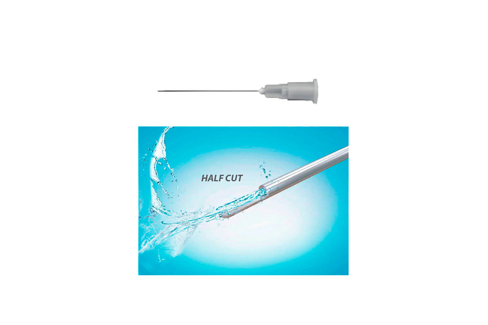 Sample, Halfcut irrigation needles, 30G