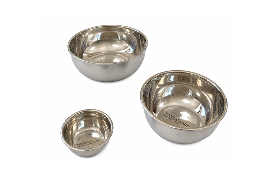 Komfort stainless steel bowl with flat bottom