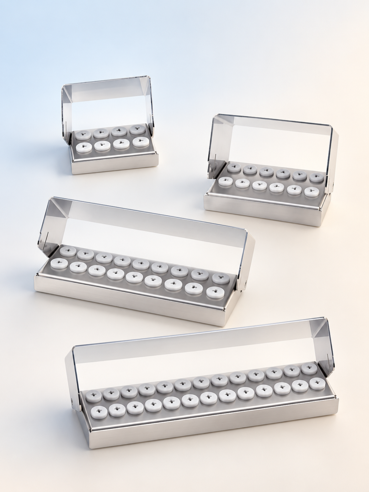 Stainless steel bur holders