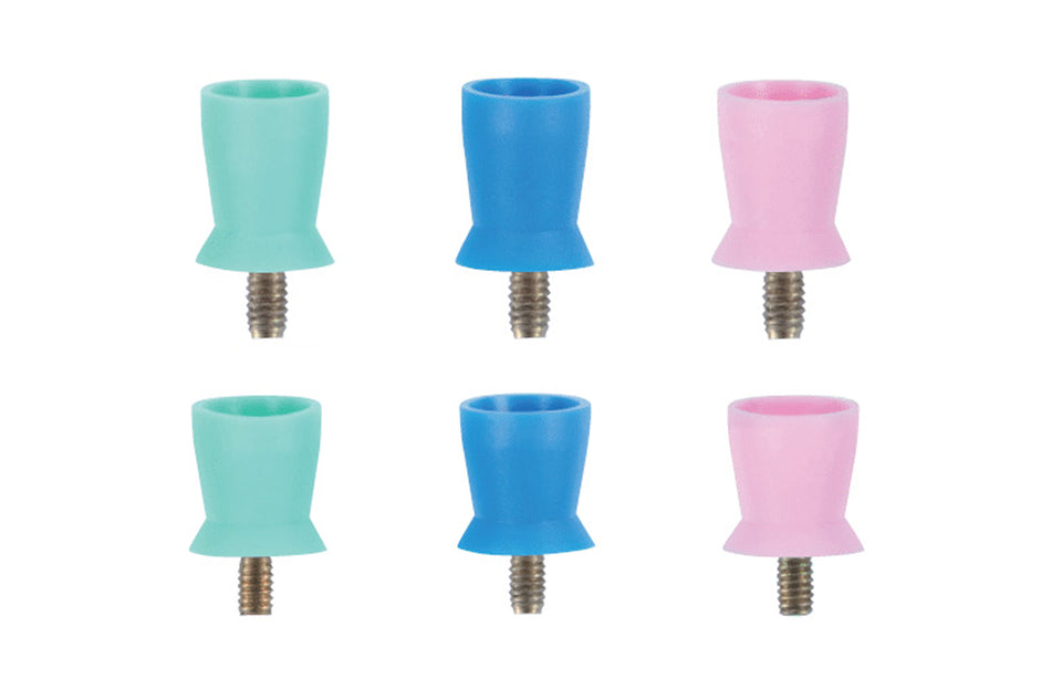 Soft screw-in polishing cup, pack of 100.
