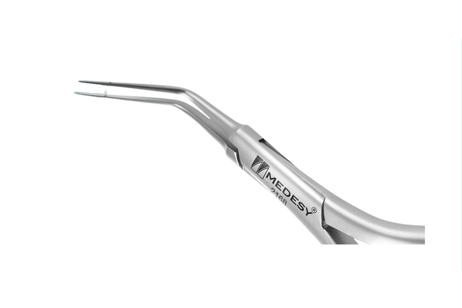 Fragment pliers with extra long and slim jaws