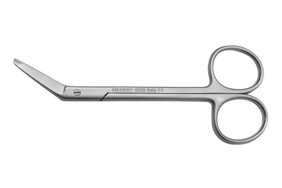 Spencer suture scissors with hook.