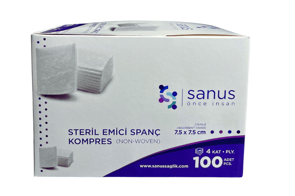 Sterile gauze curls Ø3-3.5 cm, pack with 15x5 pcs