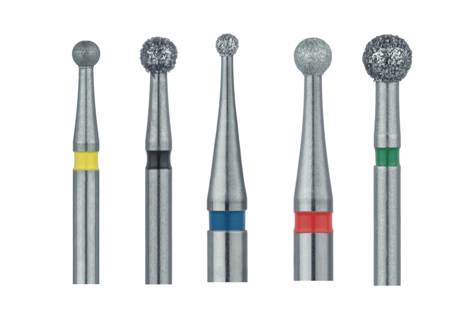 Round diamond drill, pack of 5 pcs. (FG/CA/HP)