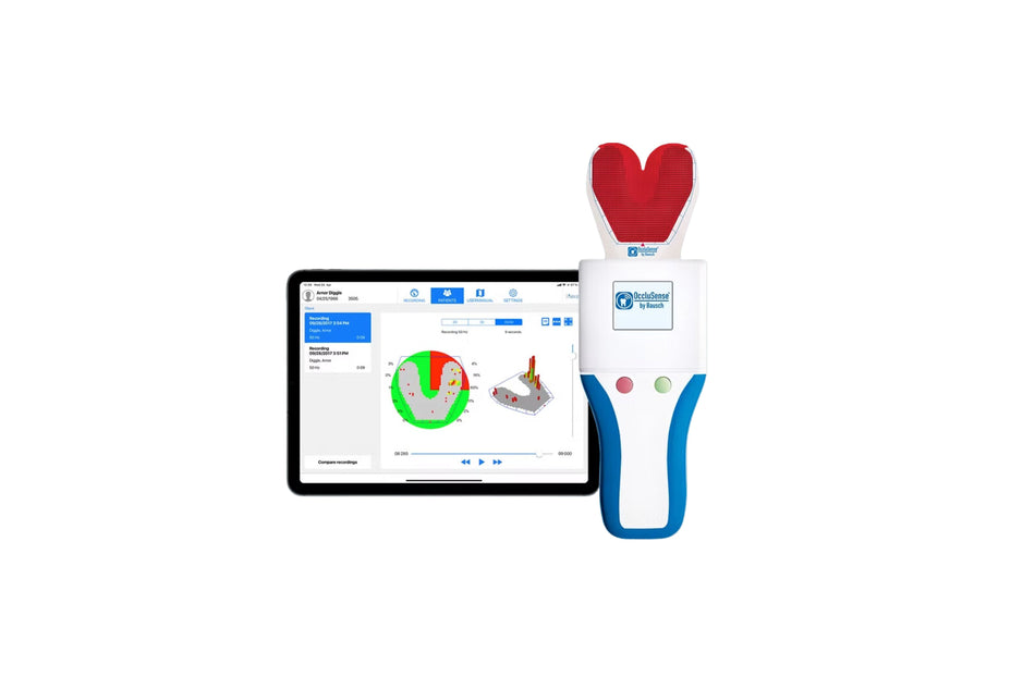 OccluSense, electronic recording of occlusal pressure