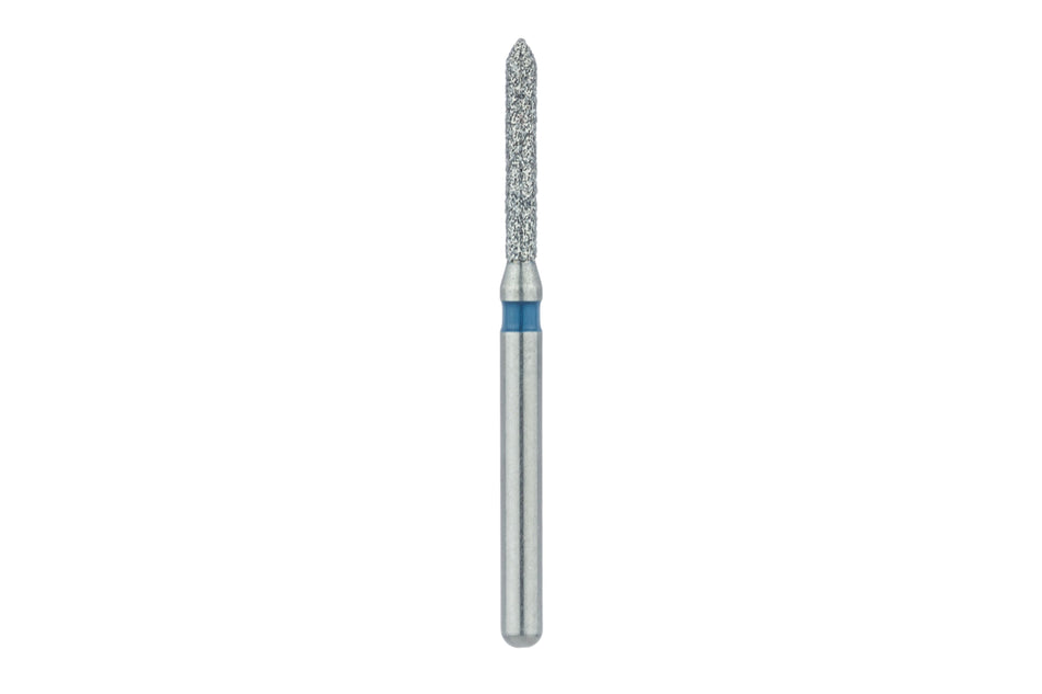 Pointed cylinder diamond drill, pack of 5 pcs. (FG)
