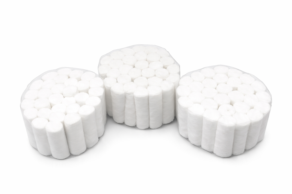 Comfort Cotton Rollers, Pack of 600 Pieces