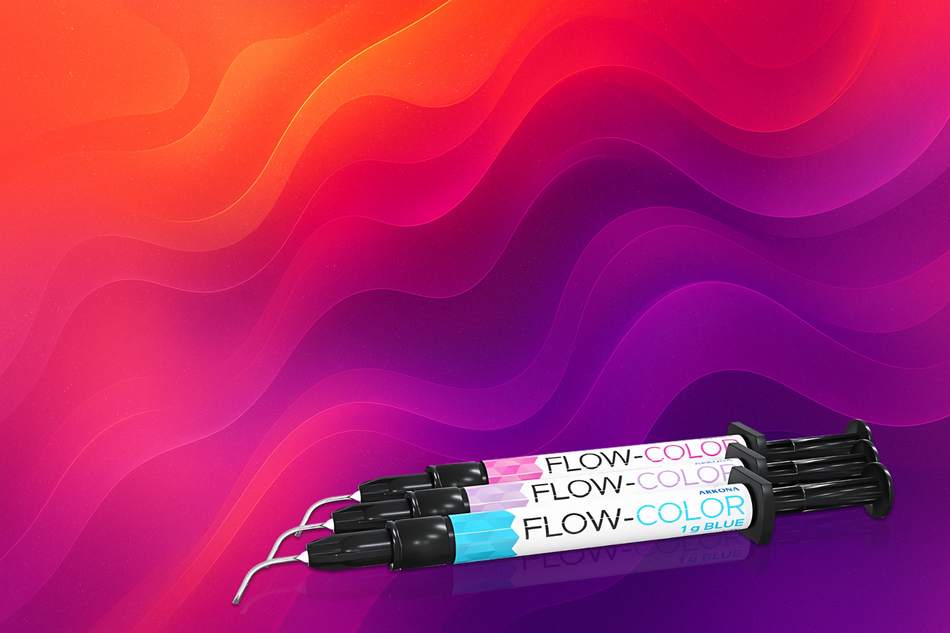 Flow-color komposit, sprøjte med 1 g