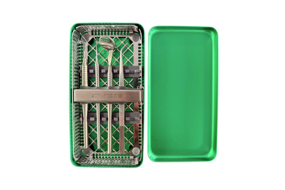 Examination cassette (washtray, 4 instruments & autoclave box)