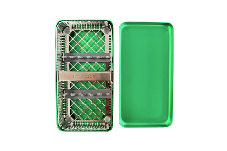 The examination cassette (washtray and aluminum box - Without instruments) The green choice