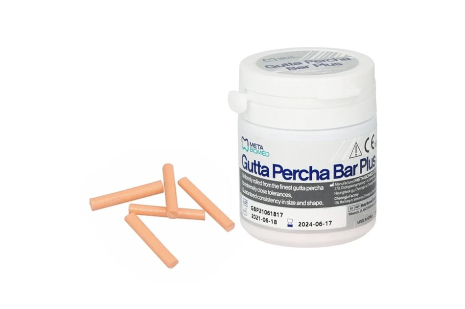 Gutta-percha bar plus for obturation system.