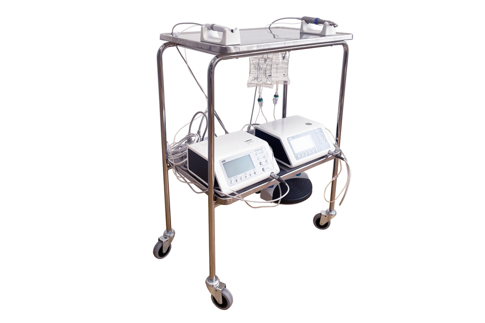 Trolley table with 2 shelves, model Dr. MH